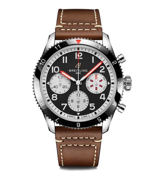 Breitling Classic AVI Chronograph 42 Mosquito Watch with Black Dial