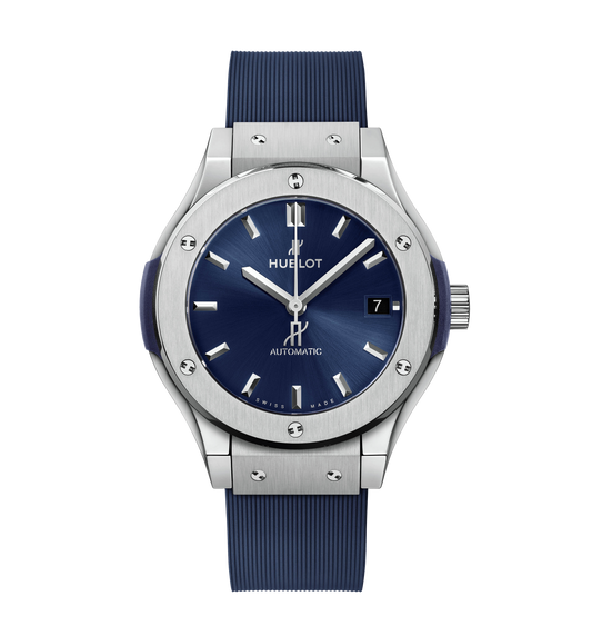 Hublot Classic Fusion Titanium Blue, 38mm with Blue Dial