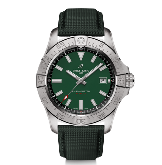 Breitling Avenger Automatic 42mm Watch with Green Strap