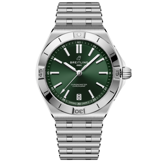 Breitling Chronomat B31 Automatic 40 Watch with Green Dial