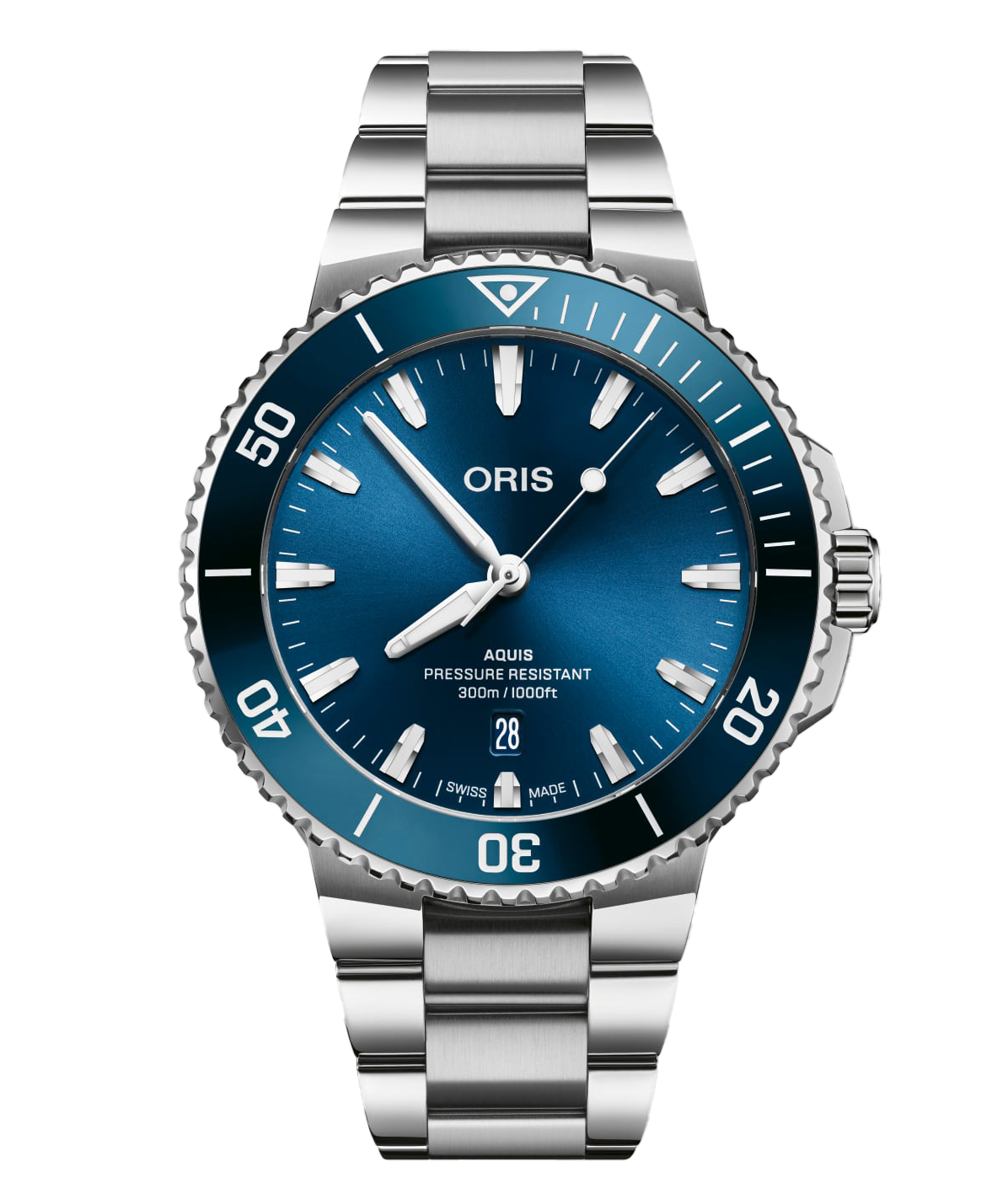 Oris Aquis Date Watch with Stainless Steel Bracelet, 43.50mm