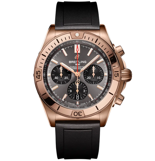 Breitling Chronomat B01 42 Watch with Black Rubber Strap