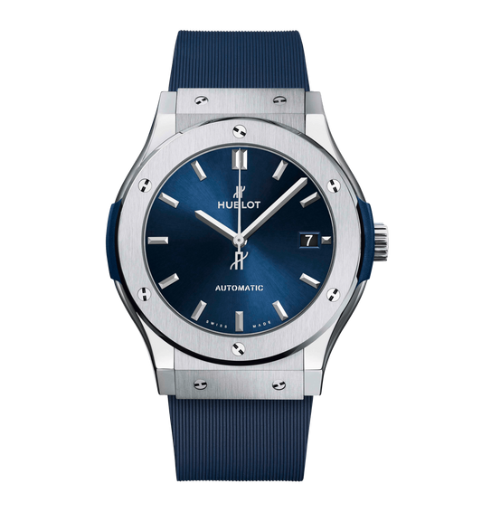 Hublot Classic Fusion Titanium Blue, 45mm with Blue Dial