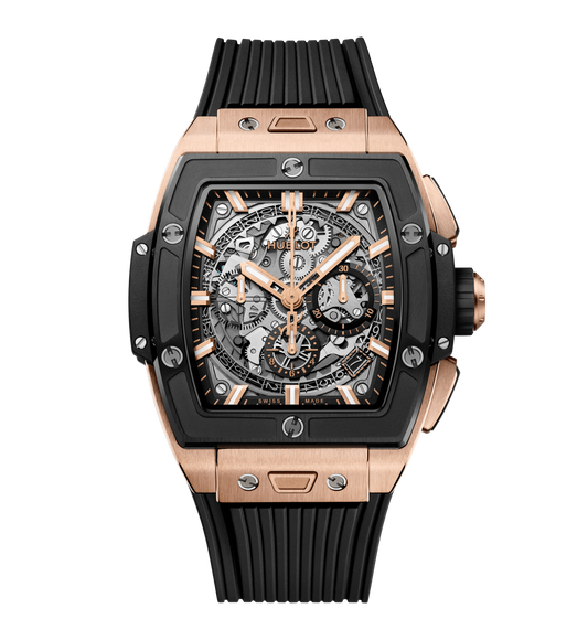 Hublot Spirit of Big Bang King Gold Ceramic, 42mm with Black Rubber Strap