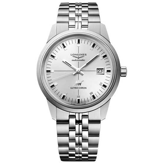 Longines Ultra-Chron Classic 40mm Watch with Silver Dial