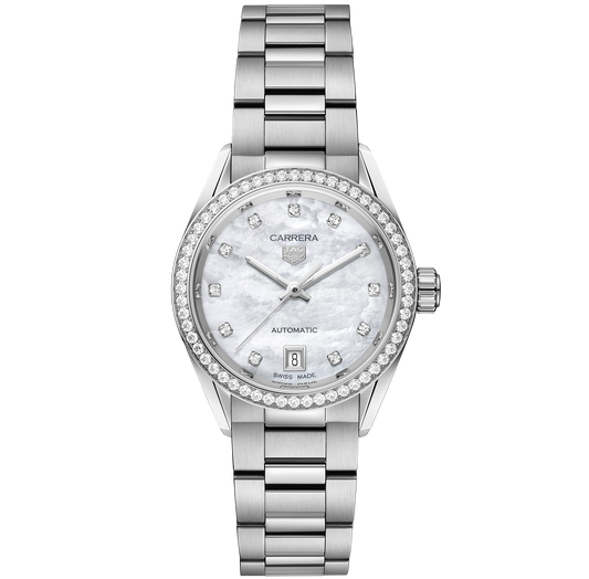 TAG Heuer Carrera Date Watch with Stainless Steel Bracelet