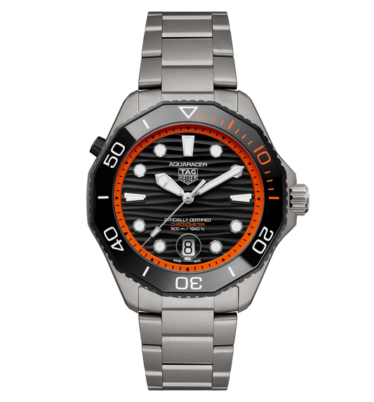 TAG Heuer Aquaracer Professional 500 Date Watch with Black Lacquered Dial, Limited Edition