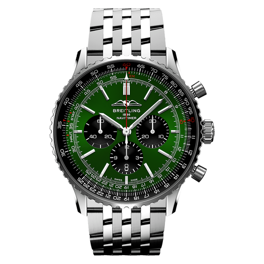 Breitling Navitimer B01 Watch with Green Dial, 46mm