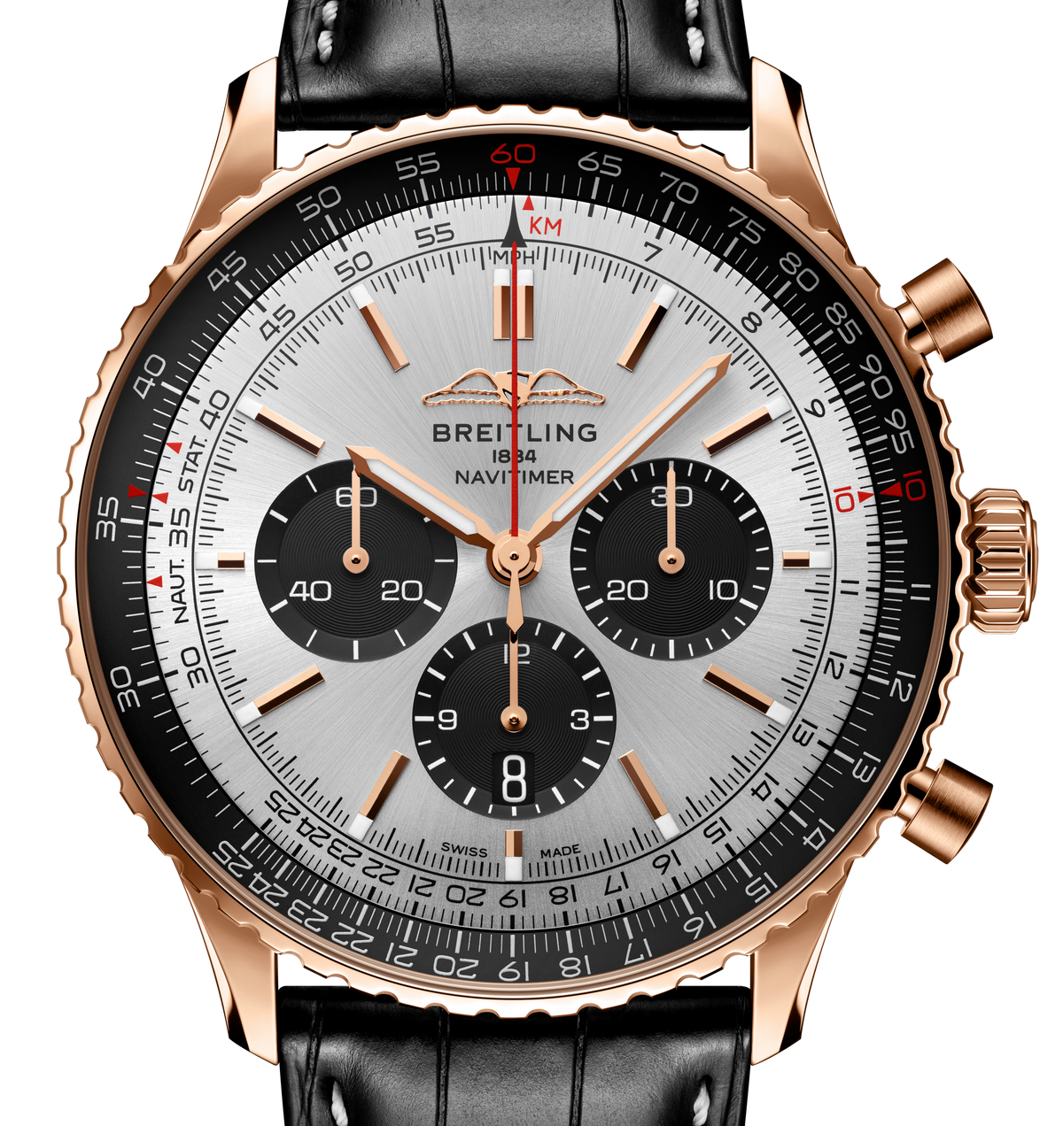 Breitling Navitimer B01 46mm Watch with Silver Dial